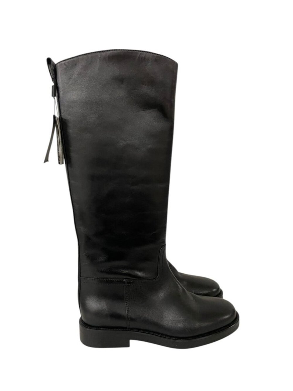 Massimo Dutti Womens Leather Riding Boots EU 38 US 7.5 Brown 1002/650 NWT